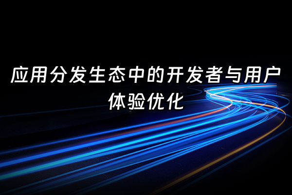 +应用分发生态中的开发者与用户体验优化+