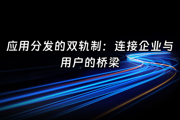 +应用分发的双轨制：连接企业与用户的桥梁+