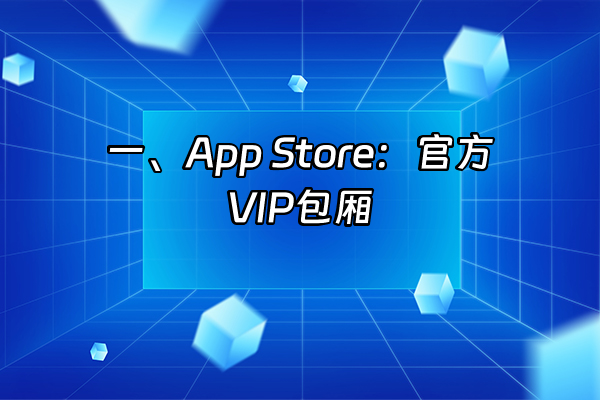 +一、App Store：官方VIP包厢+