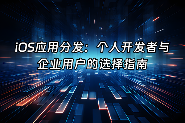 +iOS应用分发：个人开发者与企业用户的选择指南+