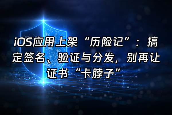 +iOS应用上架“历险记”：搞定签名、验证与分发，别再让证书“卡脖子”+