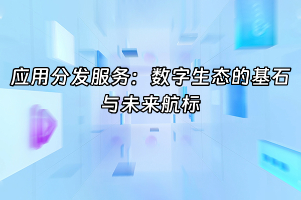 +应用分发服务：数字生态的基石与未来航标+