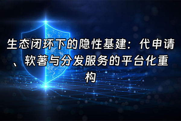 +生态闭环下的隐性基建：代申请、软著与分发服务的平台化重构+