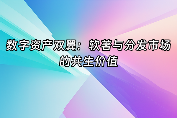 +数字资产双翼：软著与分发市场的共生价值+