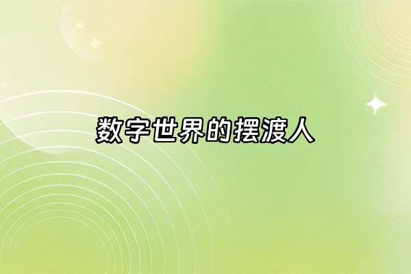 +数字世界的摆渡人+