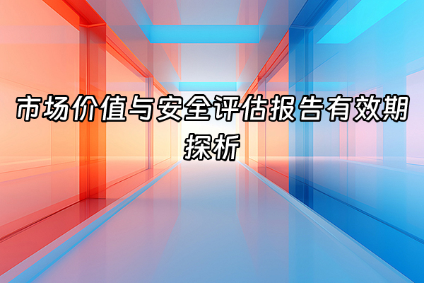 +市场价值与安全评估报告有效期探析+