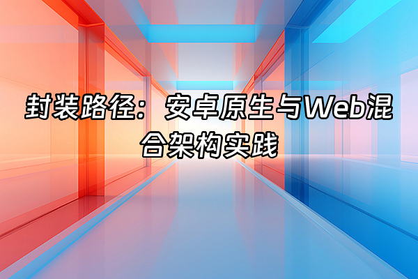 +封装路径：安卓原生与Web混合架构实践+