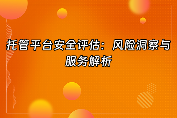 +托管平台安全评估：风险洞察与服务解析+